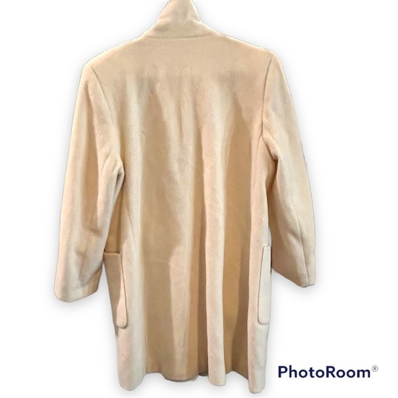 Kristen Blake Petites Vintage Wool Trench Coat 2 Button - Picture 2 of 4